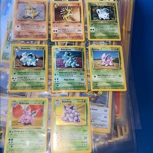 Pokemon Card Collection - Yellow, Red, Blue, Green